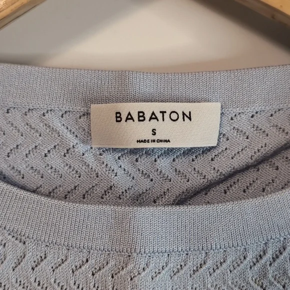 Babaton Pointelle Top + Skirt Set - S - Picture 2 of 4